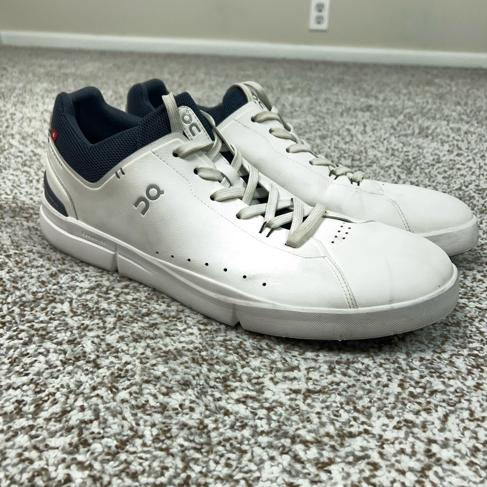 On The Roger Advantage Shoes Mens Size 14 White Tennis Sneakers Athletic Low Top